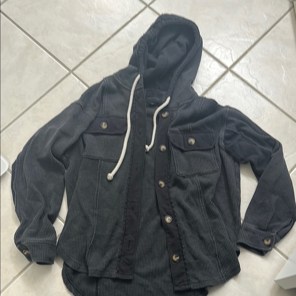 Women’s Charcoal Thermal Hooded Jacket - S
